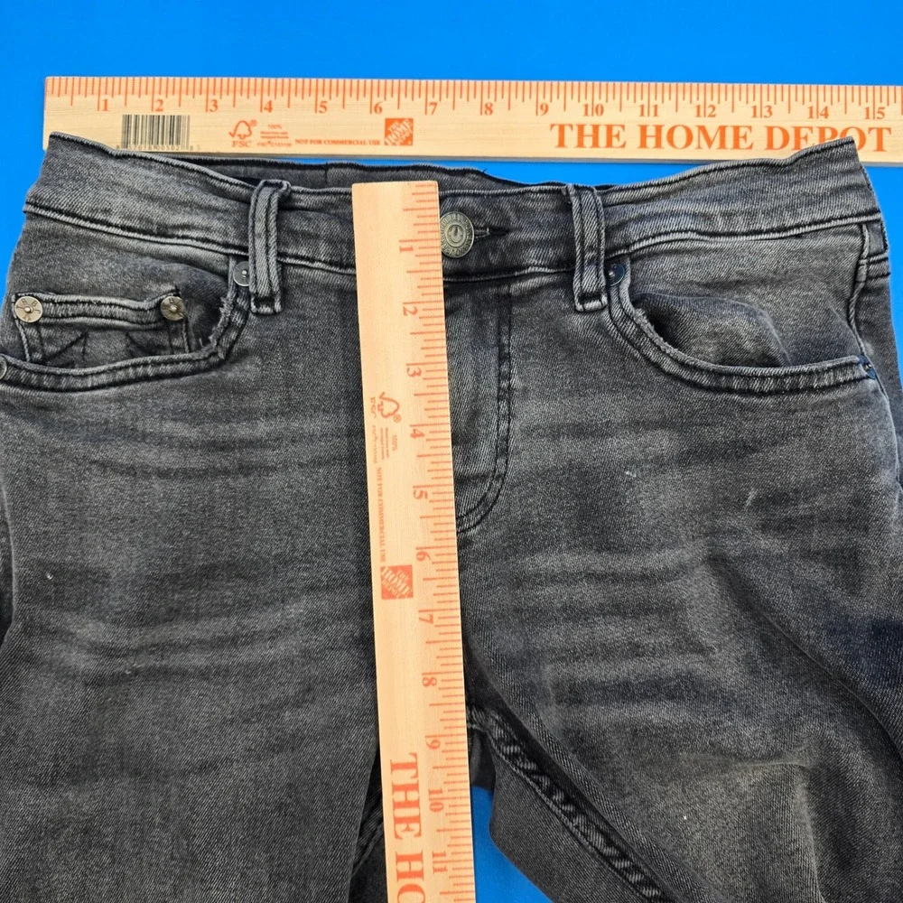 True Religion‎ Geno Men's Relaxed Slim Jeans Black Distressed 28
